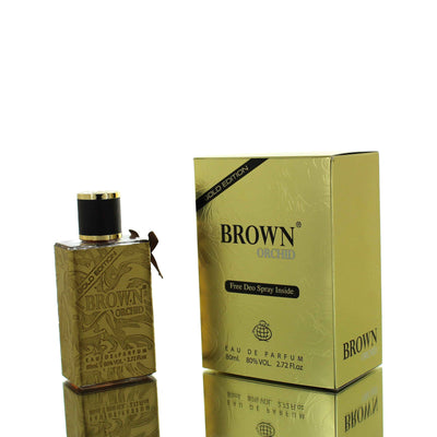 Fragrance World Brown Orchid Gold Eau De Parfum for Men 80ml