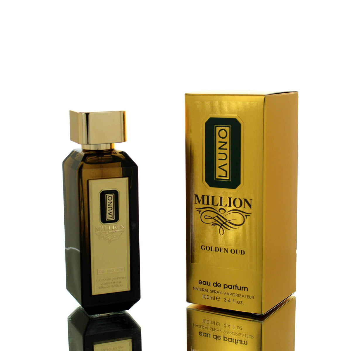 Fragrance World La uno Million Golden Oud Eau De Parfum for Men 100ml