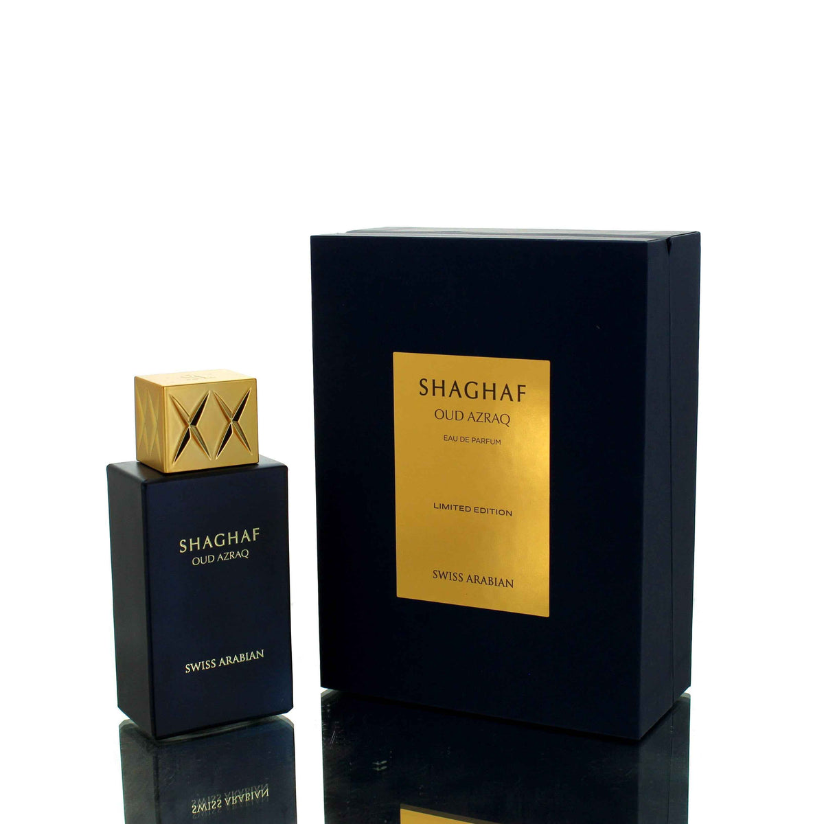 Swiss Arabian Shaghaf Oud Azraq EDP 75ml Boxed Eau De Parfum for Men 100ml